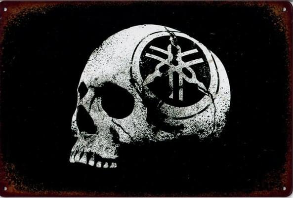 Yamaha Skull - Old-Signs.co.uk